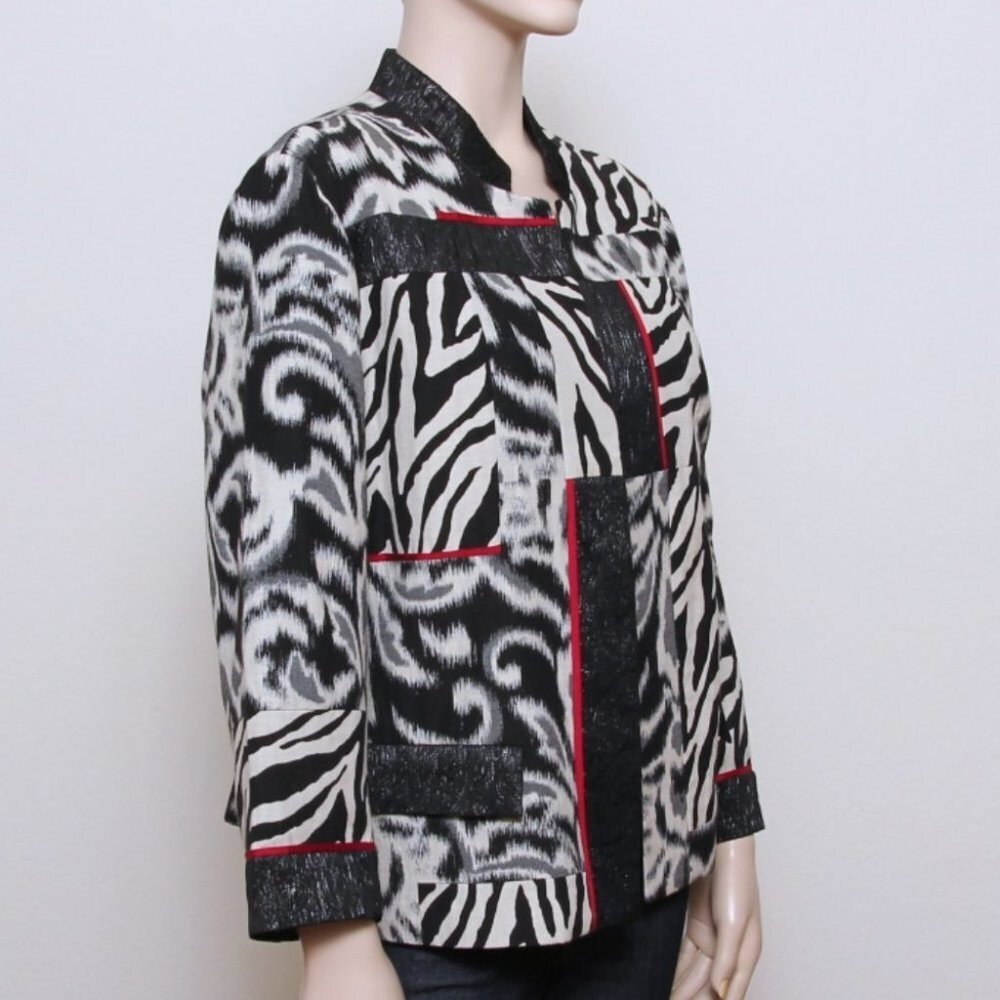 Chico's Patchwork Animal Print Jacket - image 3